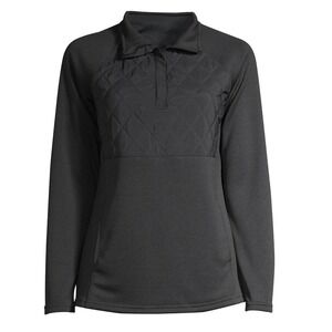 Avia Women's 1/4 Zip Active Pullover – Moisture-Wicking, Quilted, Size M